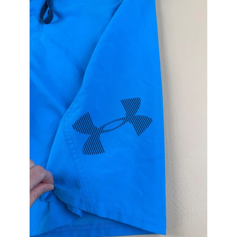 Under Armour Storm1 Board Shorts Blue HeatGear Swim Trunks Size 40